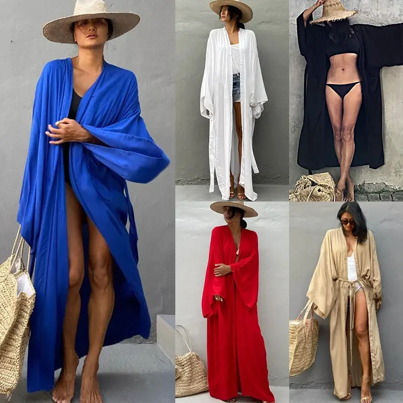 Summer Clothing Wraps - Kimono Kadın Plaj Giyim Örtüsü Hırka