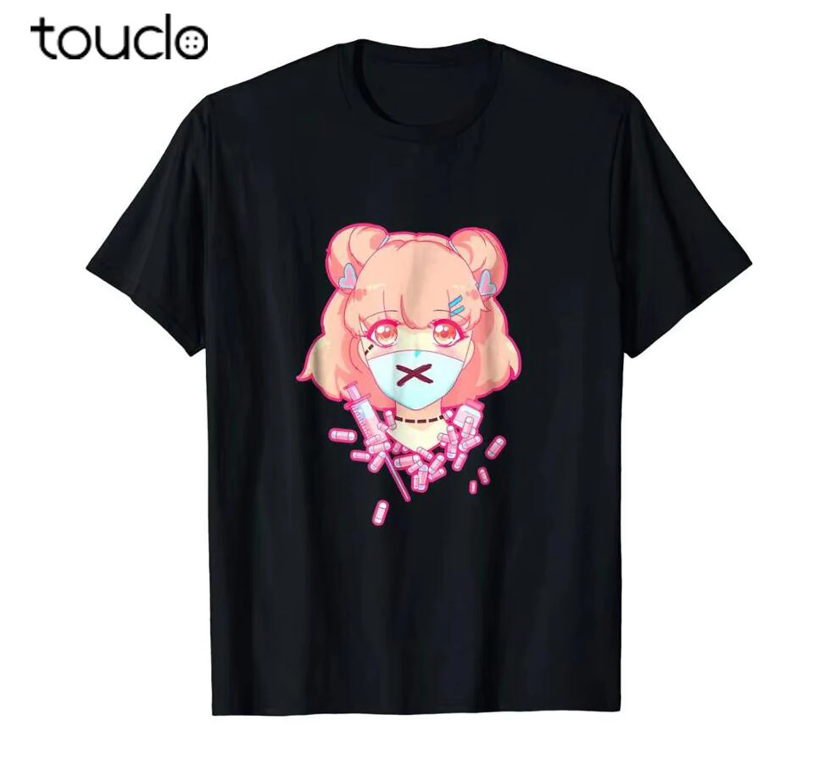 Summer Clothing Brands - Pastel Menhera Anime Hapları Psiko Gömlek
