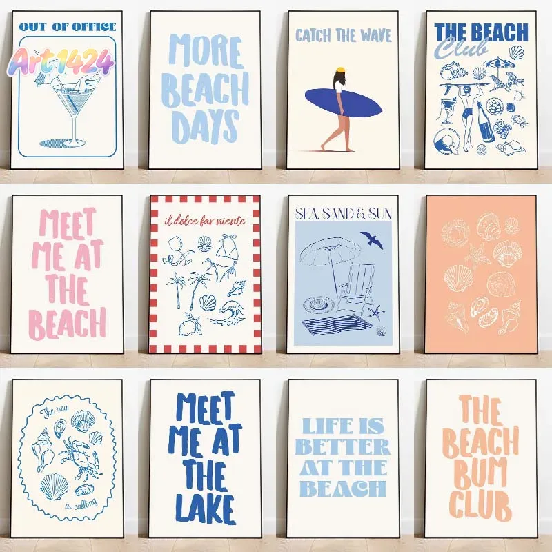 Summer Quotes - Deniz Kabukları Beni Sahilde Karşılar Poster