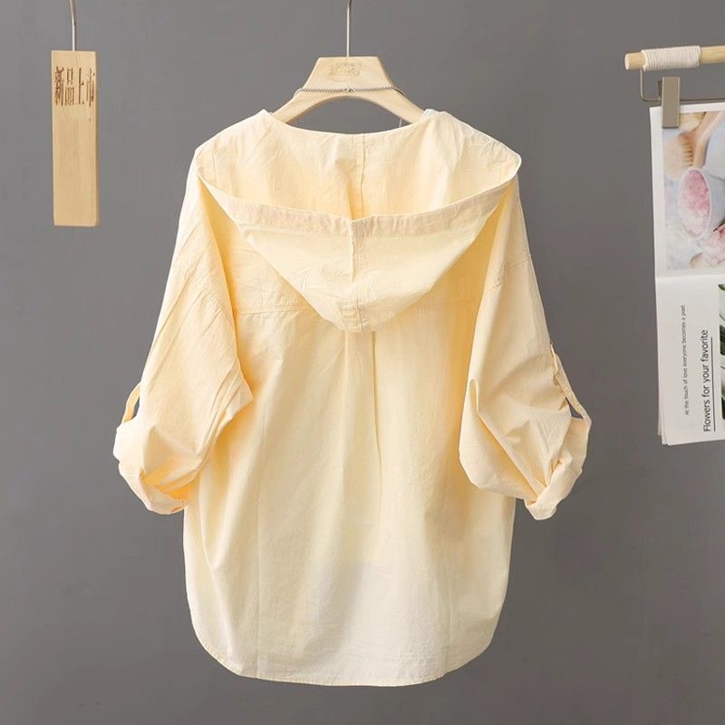 Summer Linen Clothing For Women - Kore Güneş Koruyucu Giyim Ceket Kadın