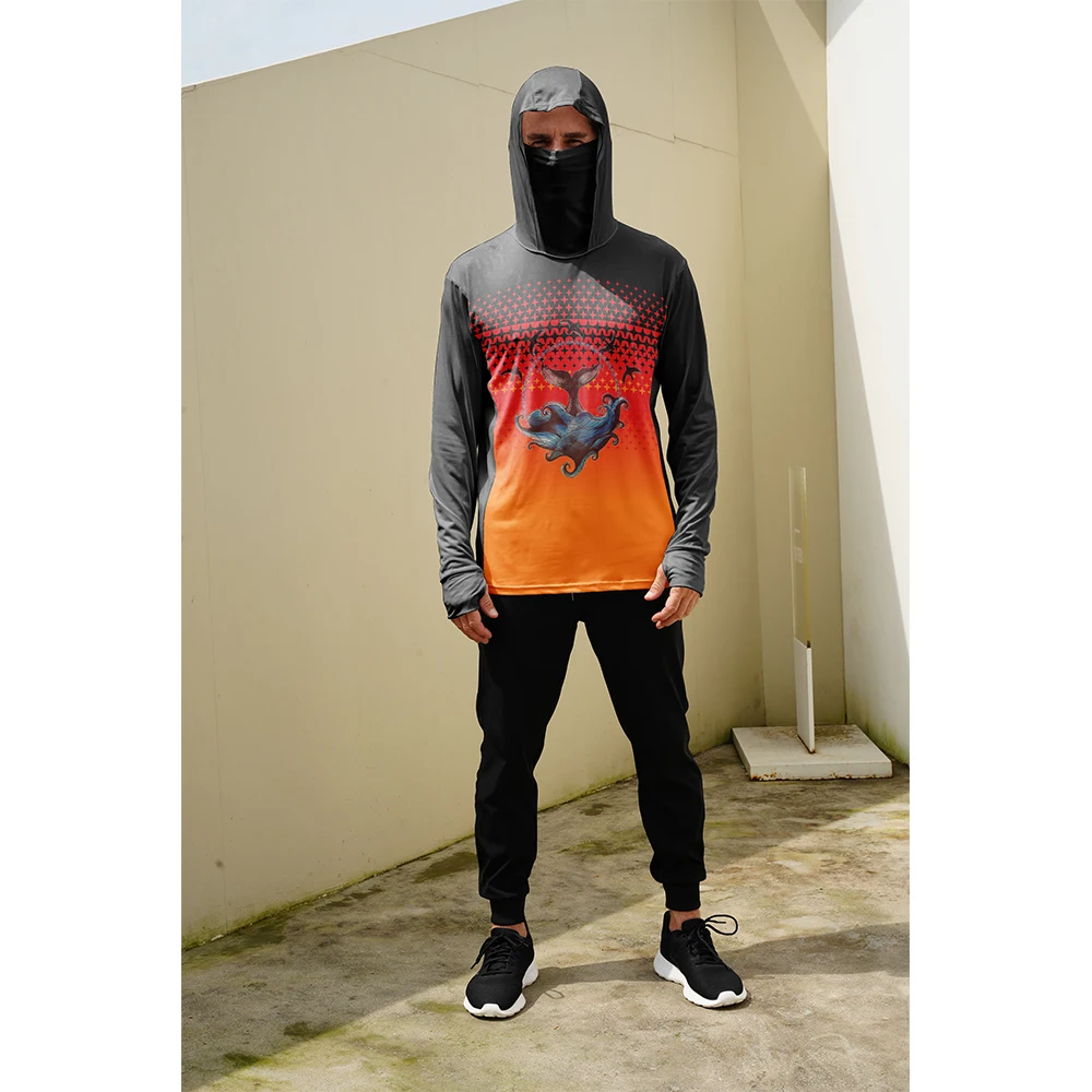 Summer Clothing Usa - Balıkçı Gömlekleri Erkek Güneş Korumalı Kapüşonlu