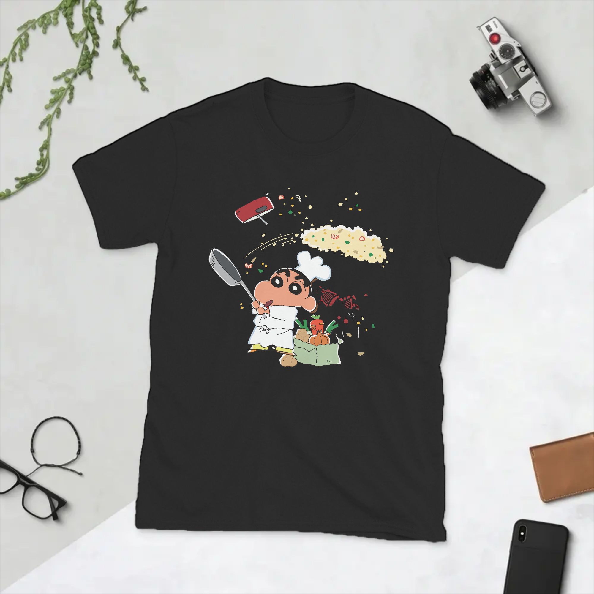 Summer Clothing Ideas - Erkek Tişörtleri Crayon Shin-Chan Anime Komik