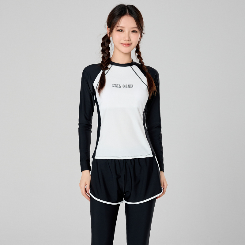 Rash Guard Long Sleeve - Kız Çocukları Rash Guard Mayo Uzun