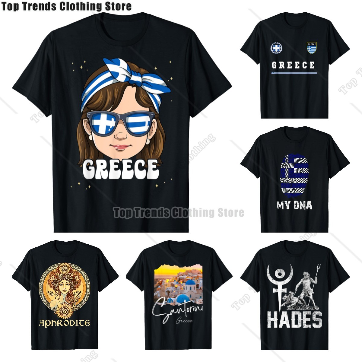 Summer Clothing For Greece - Vintage yunanistan bayrağı miras kökleri yunan