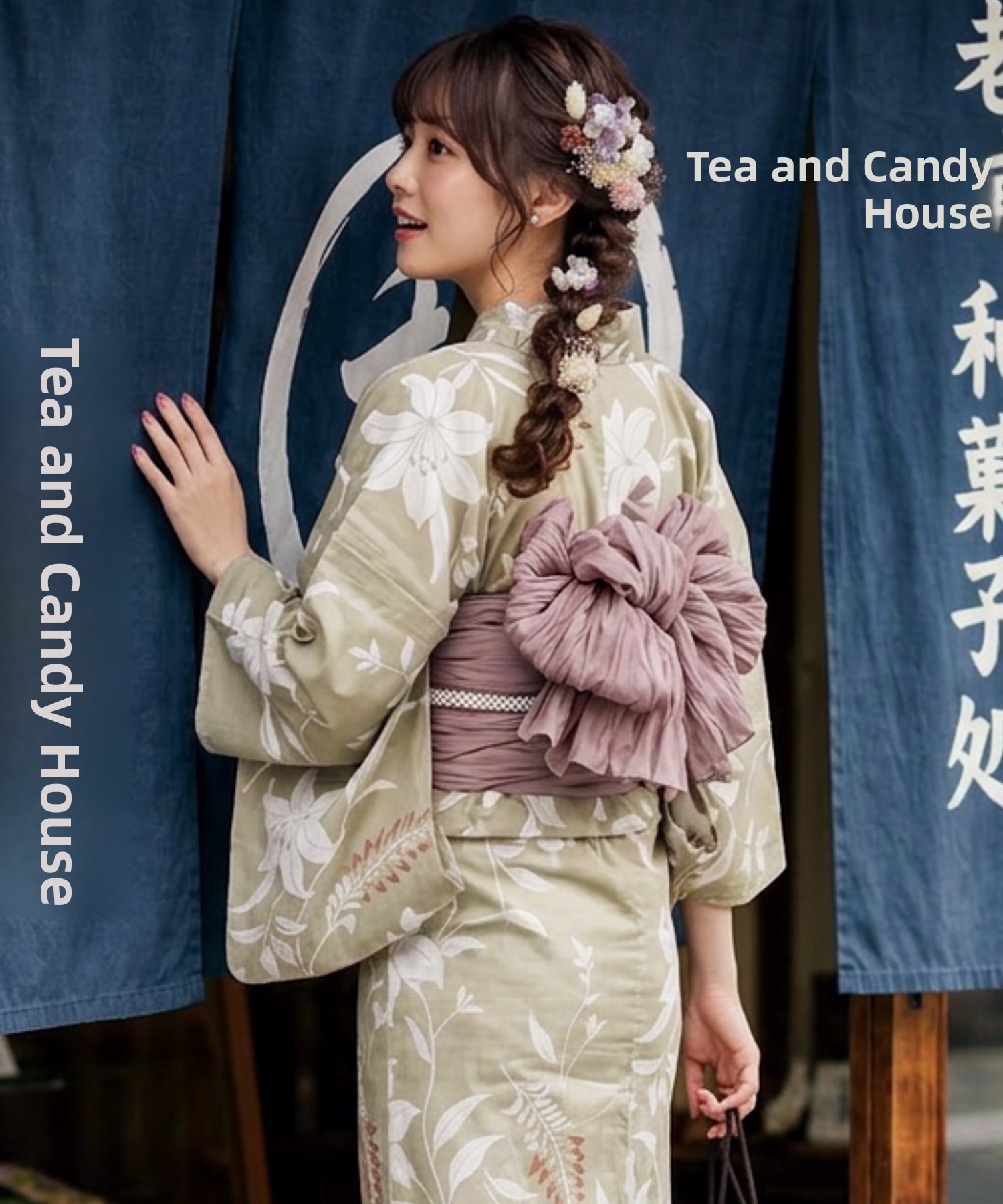 Summer Clothing Linen - Geleneksel Yukata Kimono Pamuklu Keten Kumaş