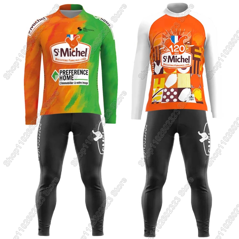 Summer Clothing Men 2025 - 2025 St Michel Takım Bisiklet Forması