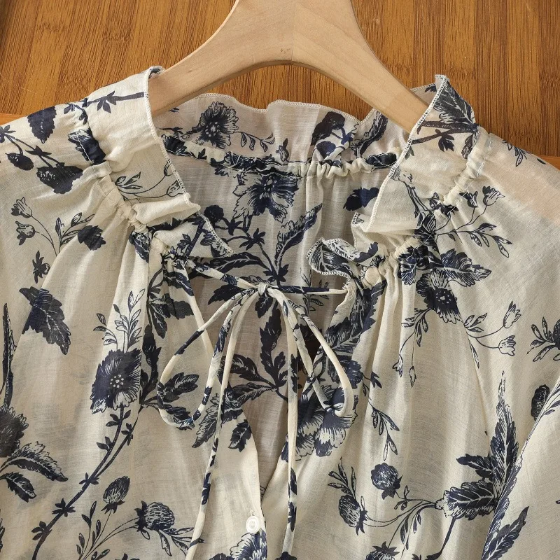 Çin Tarzı kadın Bluzlar Baskıl - Summer Linen Clothing For Women incelemesi ve fiyatı