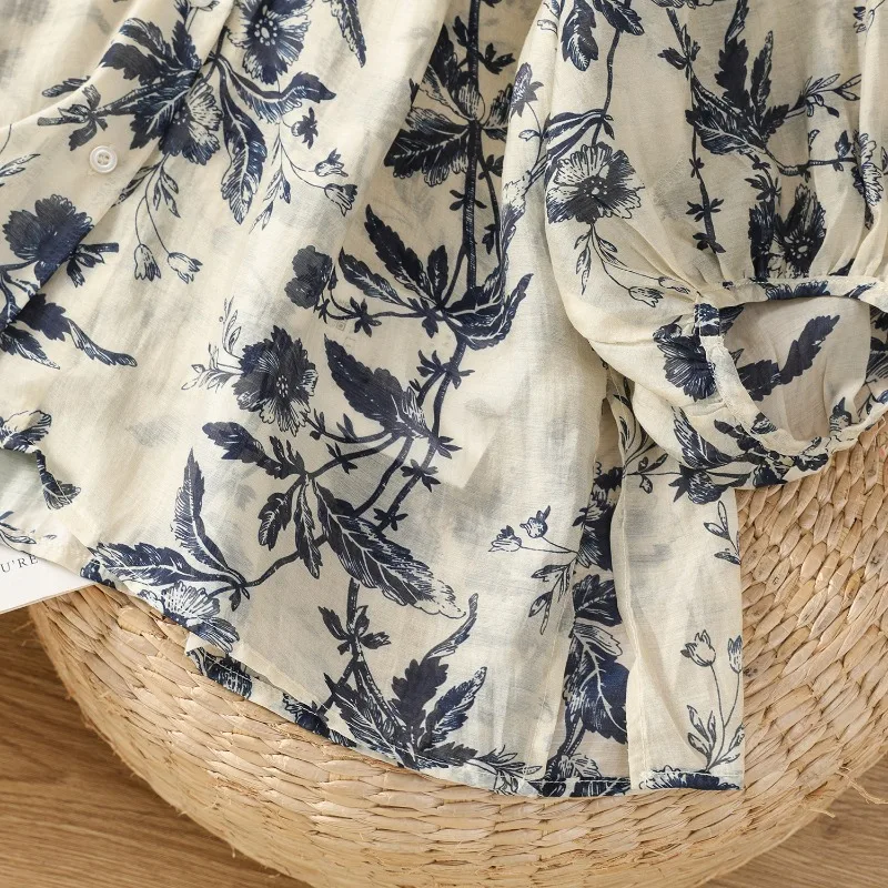 Çin Tarzı kadın Bluzlar Baskıl - Summer Linen Clothing For Women incelemesi ve fiyatı