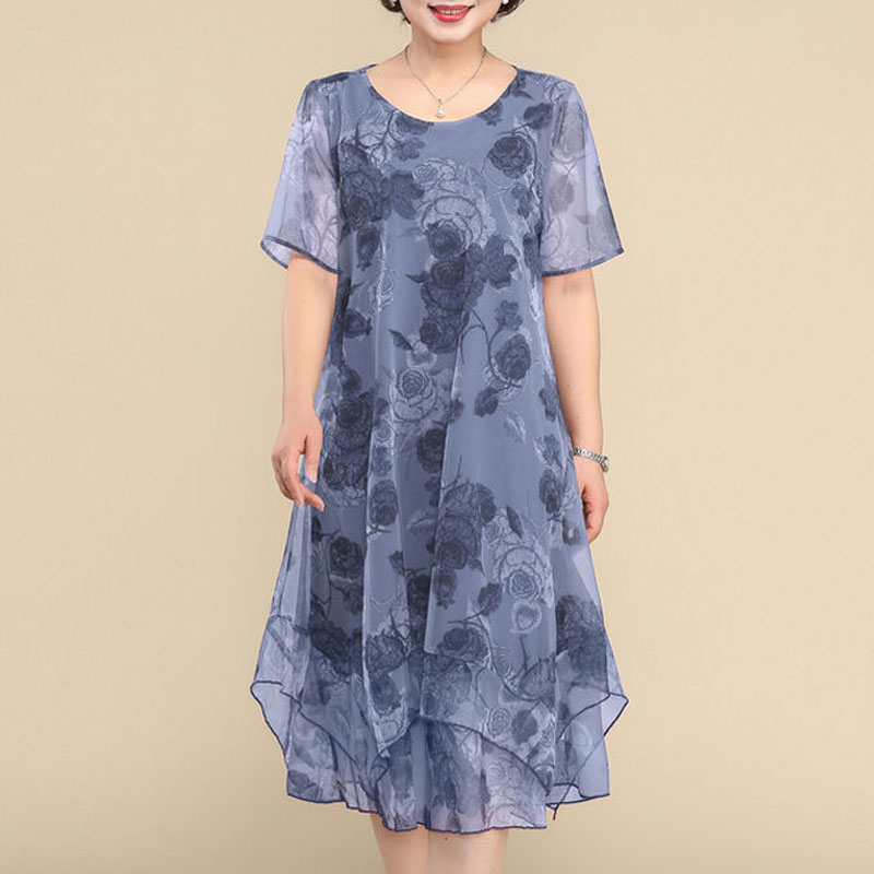 Yeni o-boyun kısa kollu elbise - Summer Clothing For 70 Year Old Woman incelemesi ve fiyatı