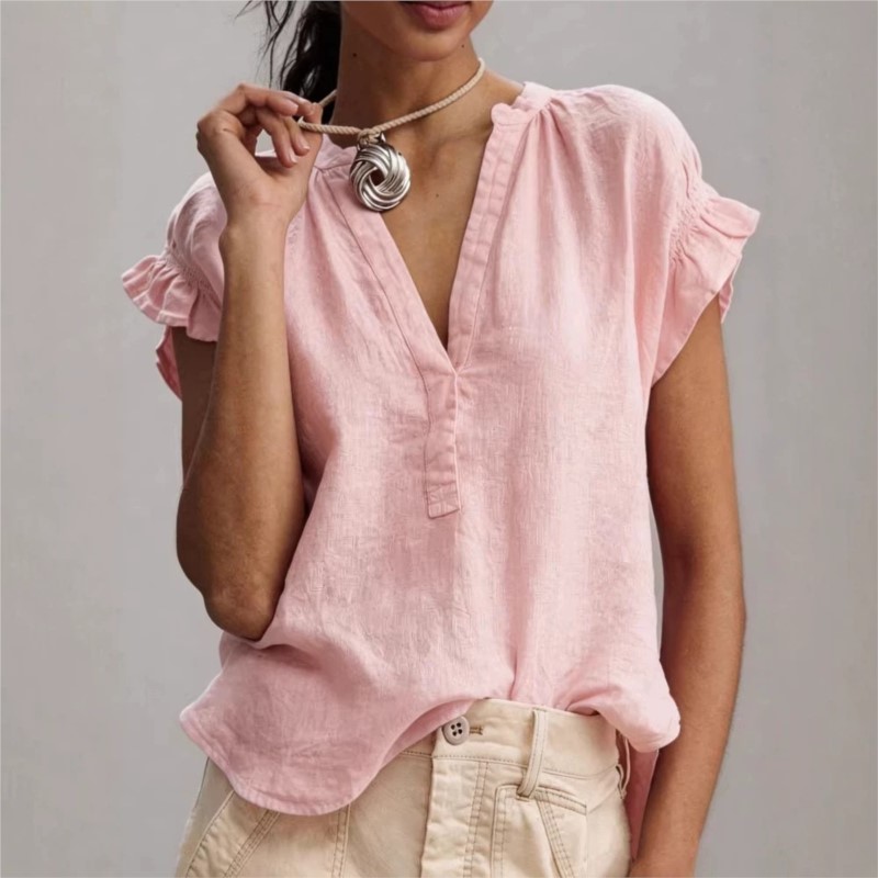Kadın Bluzları 2026 İlkbahar Y - Summer Linen Clothing For Women incelemesi ve fiyatı