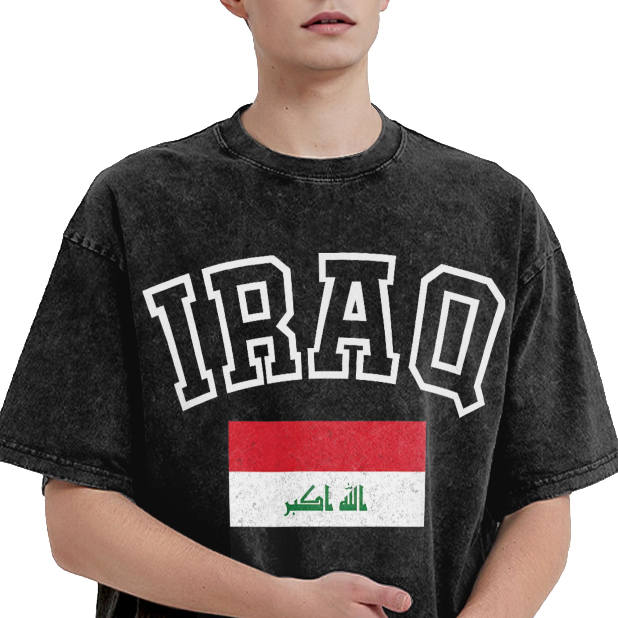 Irak Bayrağı Retro erkek T Shi - Summer Clothing Ideas incelemesi ve fiyatı