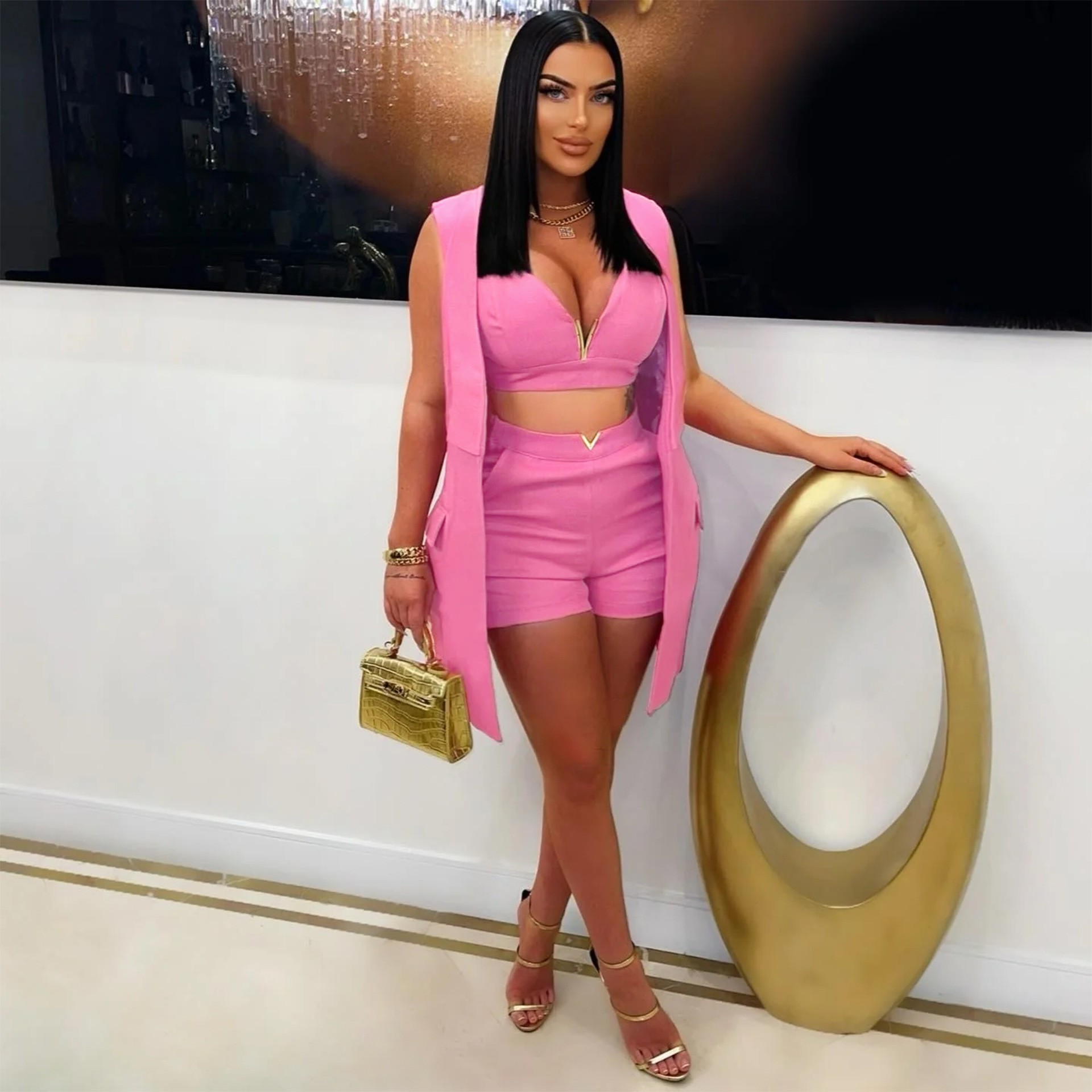 Üç Parçalı Kısa Setleri Kadın  - Summer Linen Clothing For Women incelemesi ve fiyatı