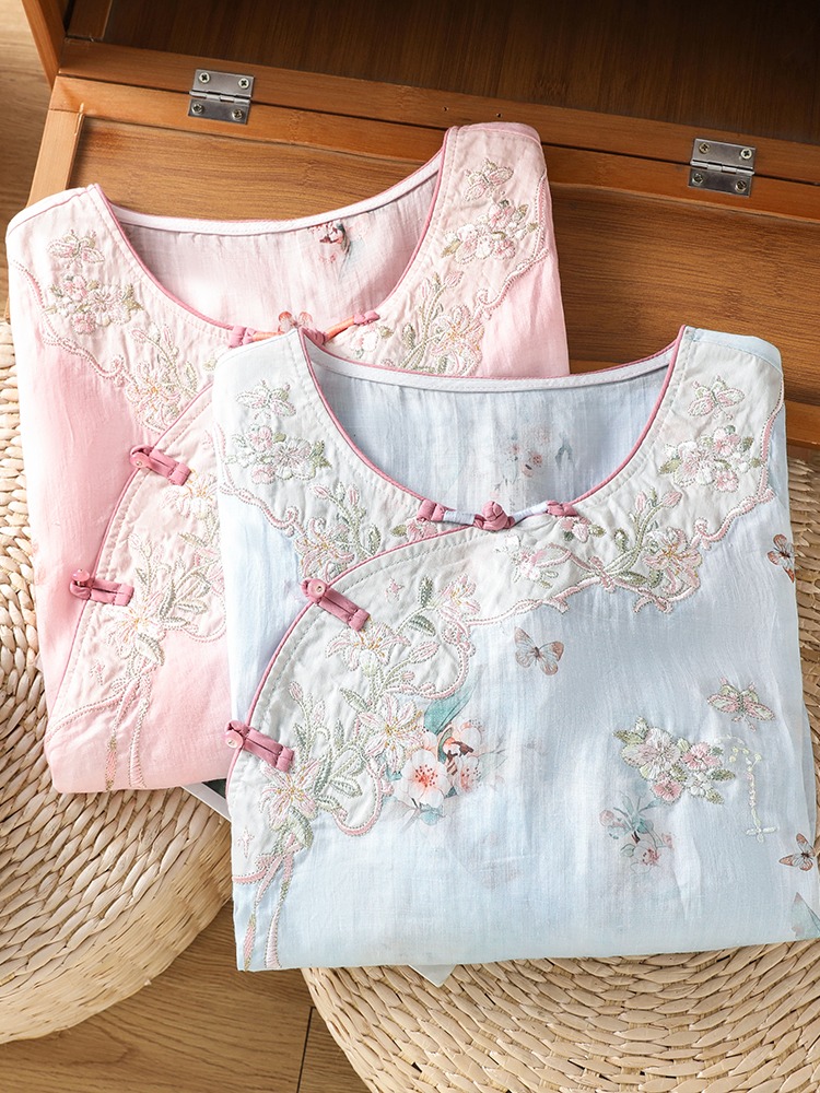 Yeni Çin Tarzı Dijital Baskılı - Summer Linen Clothing For Women incelemesi ve fiyatı