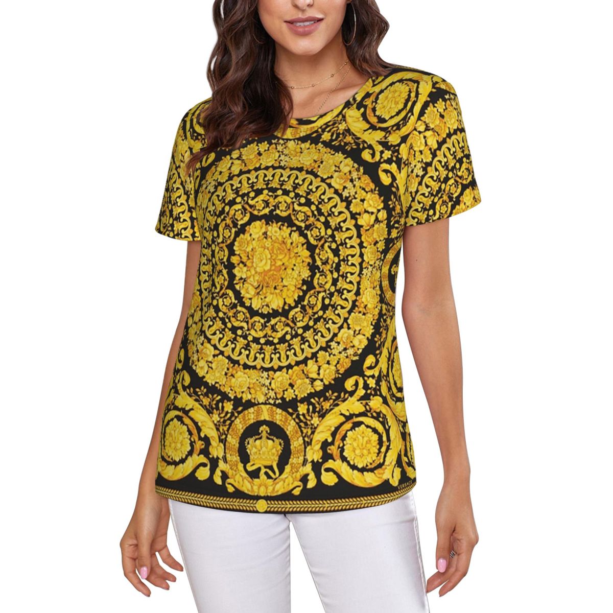 Dekoratif Altın Madalyon Barok - Summer Clothing For 70 Year Old Woman incelemesi ve fiyatı
