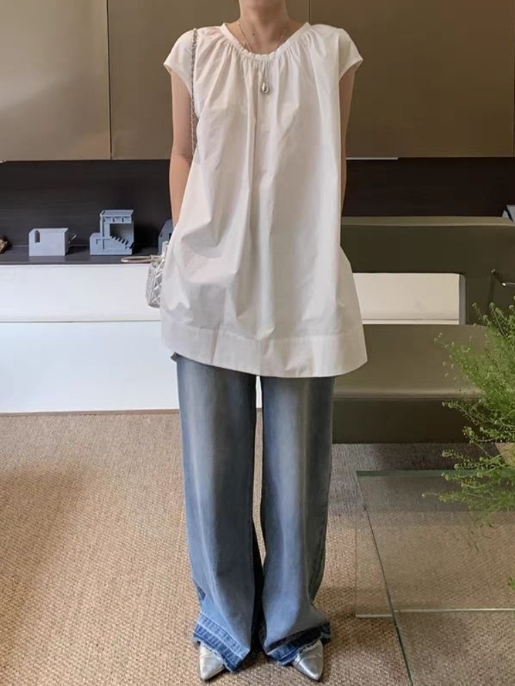 Kolsuz bluzlar kadınlar Vintag - Summer Linen Clothing For Women incelemesi ve fiyatı