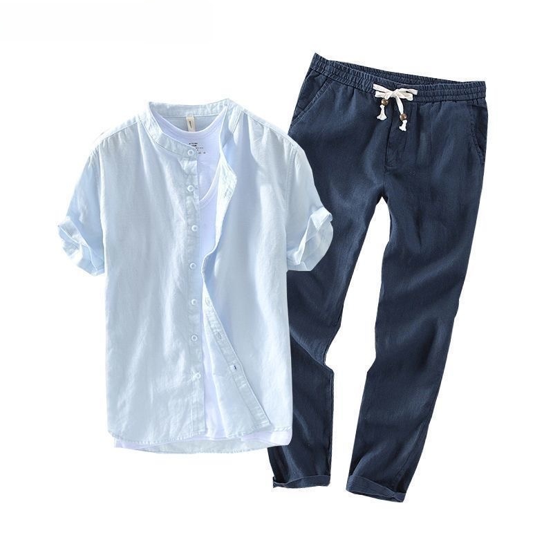 Erkek Keten Kısa Kollu Günlük  - Summer Clothing Linen incelemesi ve fiyatı