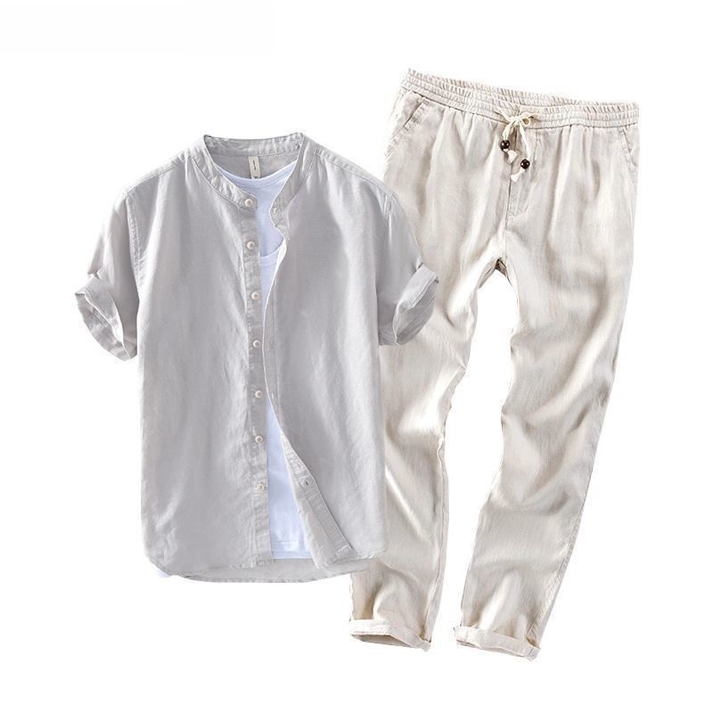 Erkek Keten Kısa Kollu Günlük  - Summer Clothing Linen incelemesi ve fiyatı