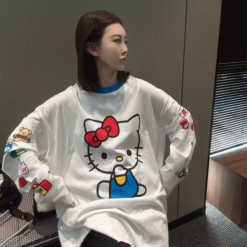 Uzun kollu Hello Kitty yaz yen - Summer Clothing Usa incelemesi ve fiyatı