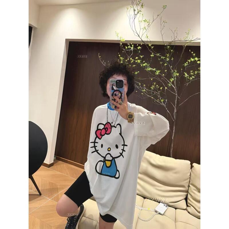 Uzun kollu Hello Kitty yaz yen - Summer Clothing Usa incelemesi ve fiyatı