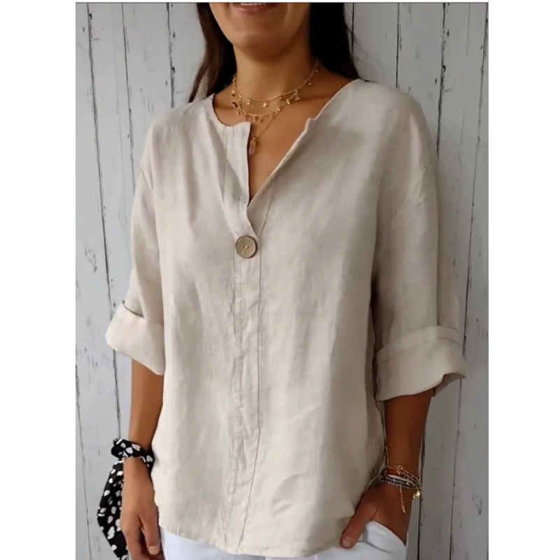 Artı Boyutu kadın V Yaka Pamuk - Summer Clothing Linen incelemesi ve fiyatı