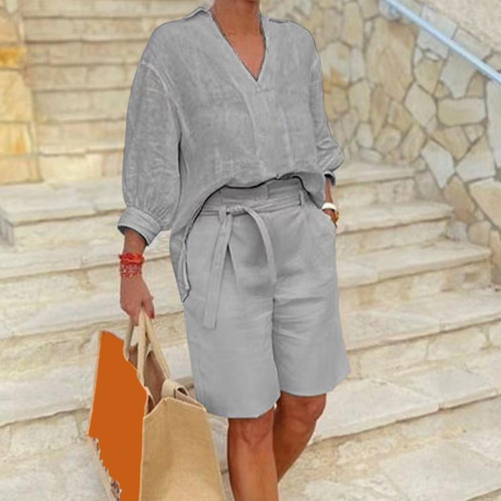Pamuklu Keten Kadın İki Parçal - Summer Clothing Linen incelemesi ve fiyatı