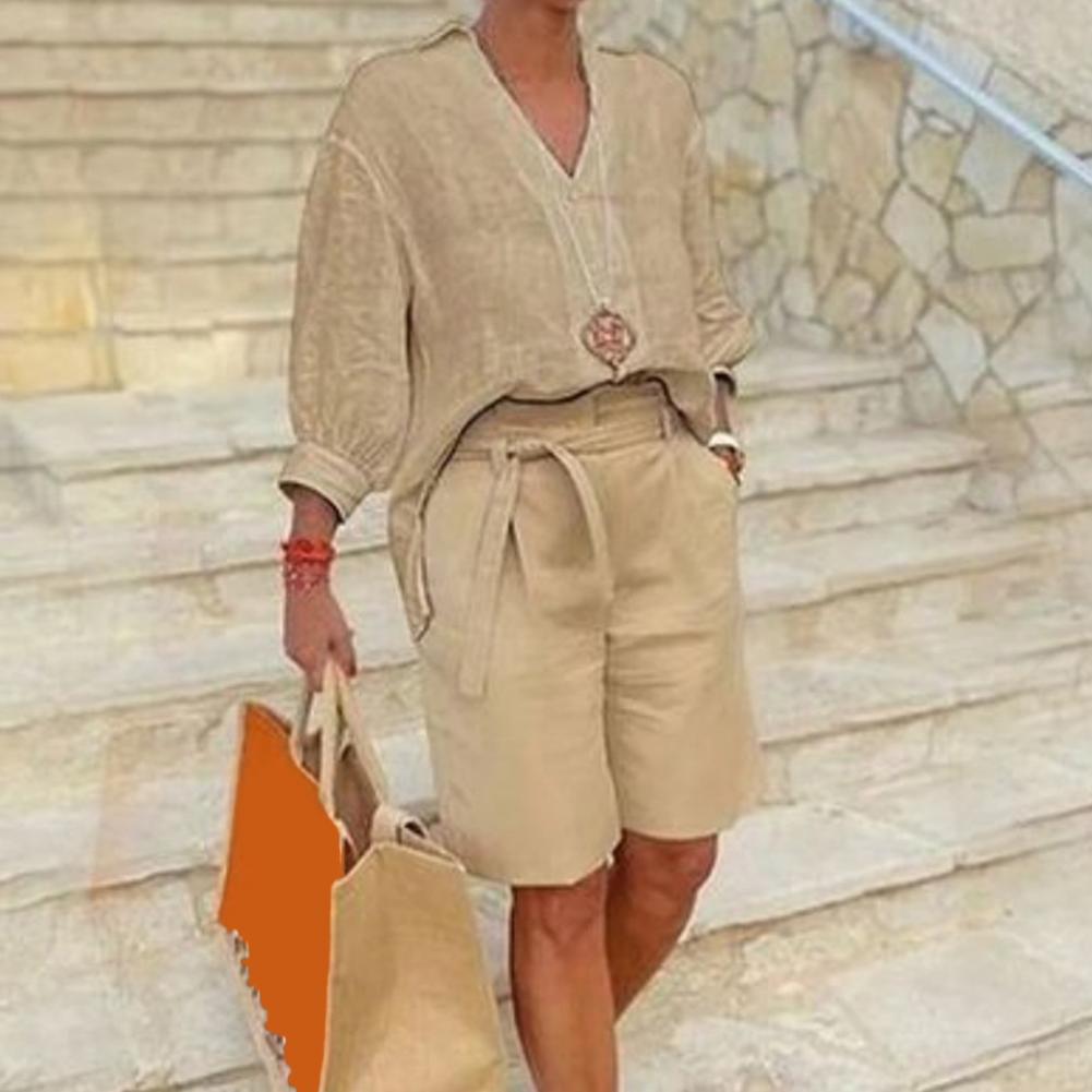 Pamuklu Keten Kadın İki Parçal - Summer Clothing Linen incelemesi ve fiyatı