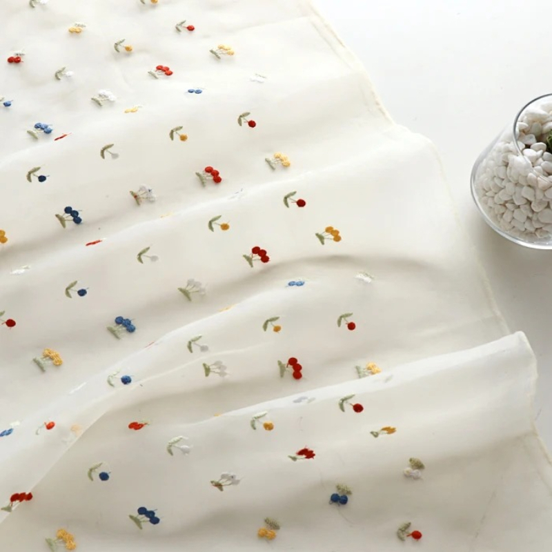 145x50 cm Beyaz Meyve Nakış Da - Summer Gauze Clothing incelemesi ve fiyatı