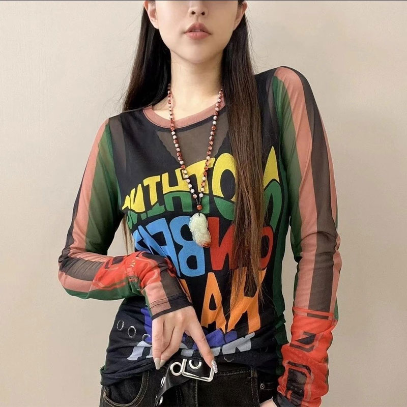 Rahat mektup baskılı tişört mo - Summer Gauze Clothing incelemesi ve fiyatı