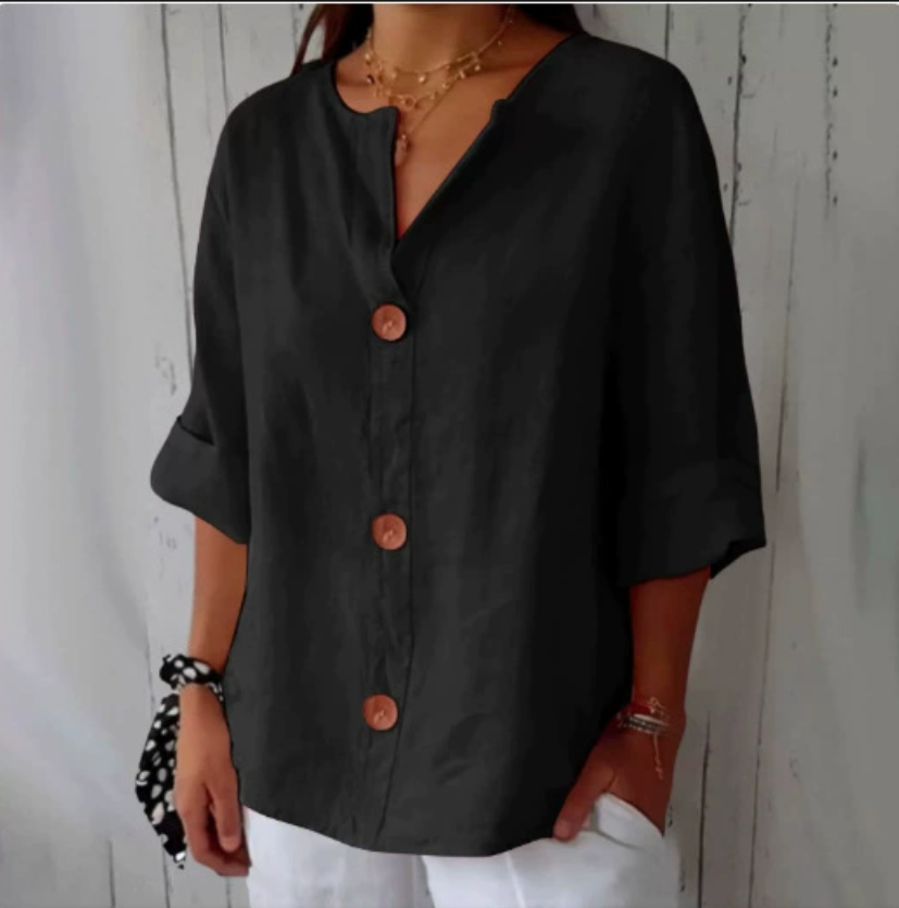 Büyük Beden Bol Gömlek ve Bluz - Summer Linen Clothing For Women incelemesi ve fiyatı